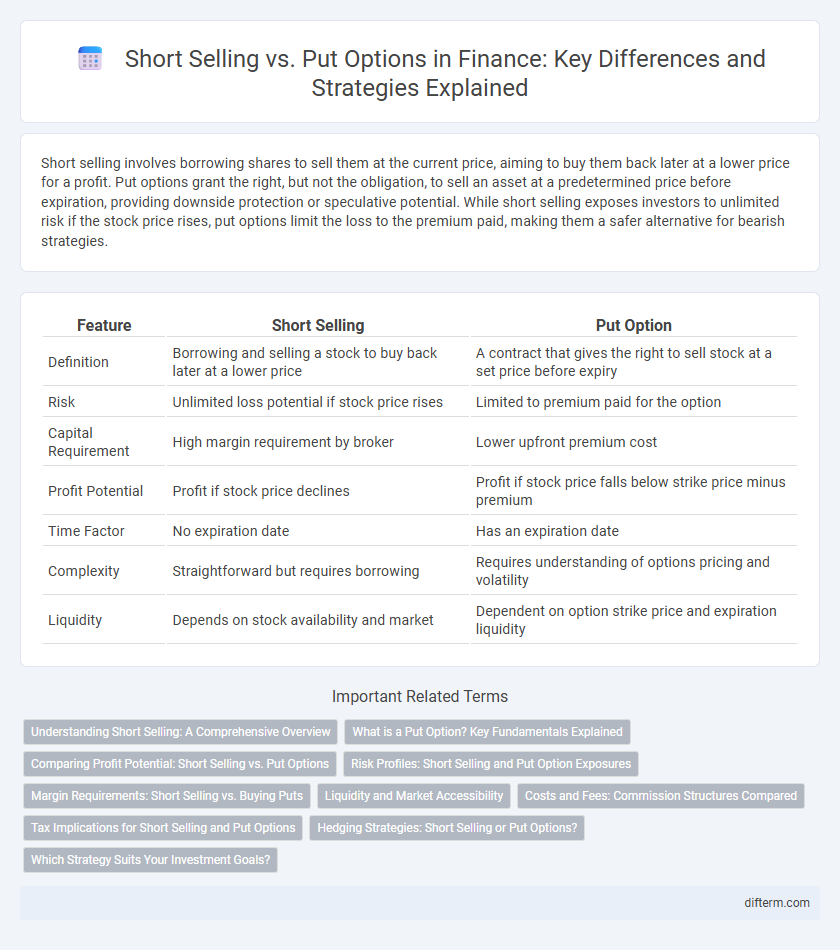 Short Selling vs. Put Options in Finance: Key Differences and Strategies Explained