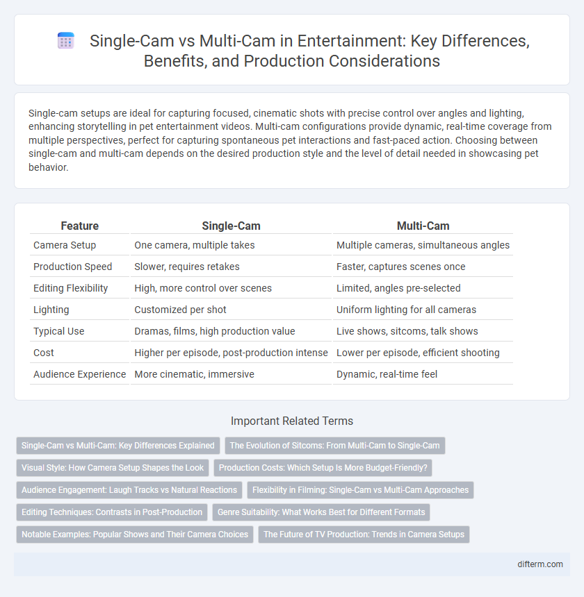 Single-Cam vs Multi-Cam in Entertainment: Key Differences, Benefits, and Production Considerations