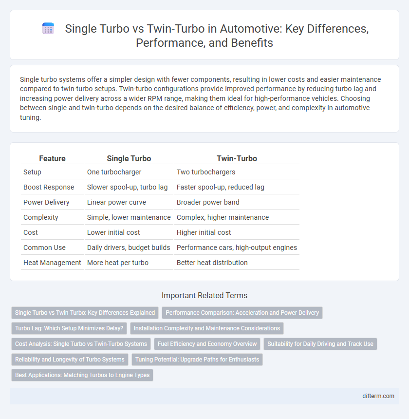 Single Turbo vs Twin-Turbo in Automotive: Key Differences, Performance, and Benefits