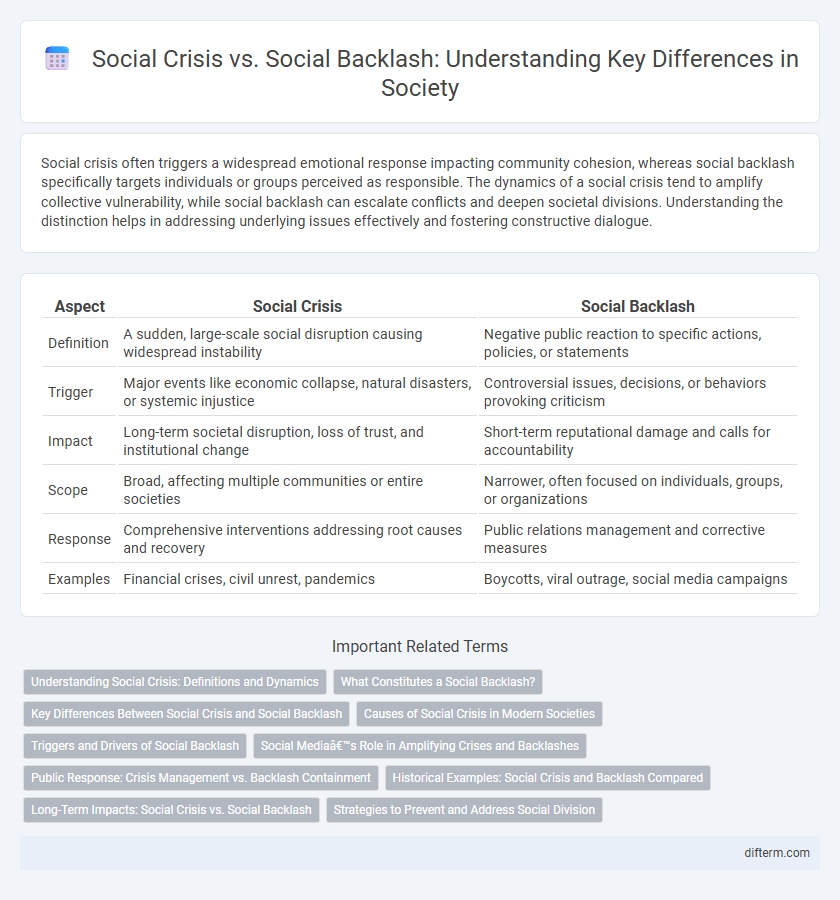 Social Crisis vs. Social Backlash: Understanding Key Differences in Society