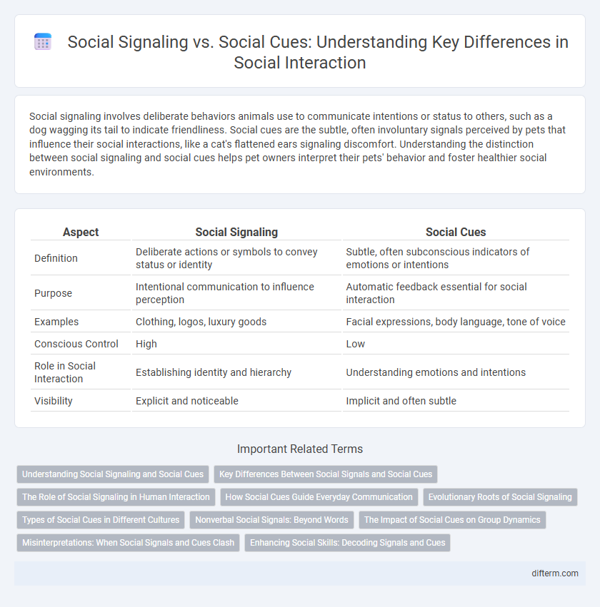 Social Signaling vs. Social Cues: Understanding Key Differences in Social Interaction