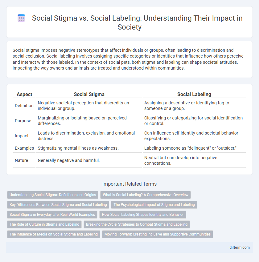 Social Stigma vs. Social Labeling: Understanding Their Impact in Society