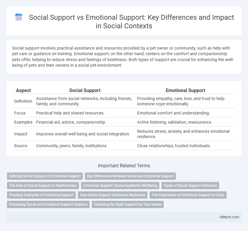 Social Support vs Emotional Support: Key Differences and Impact in Social Contexts