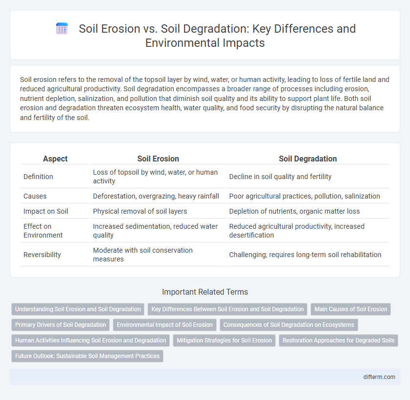 Soil Erosion vs. Soil Degradation: Key Differences and Environmental Impacts