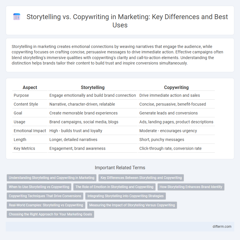 Storytelling vs. Copywriting in Marketing: Key Differences and Best Uses