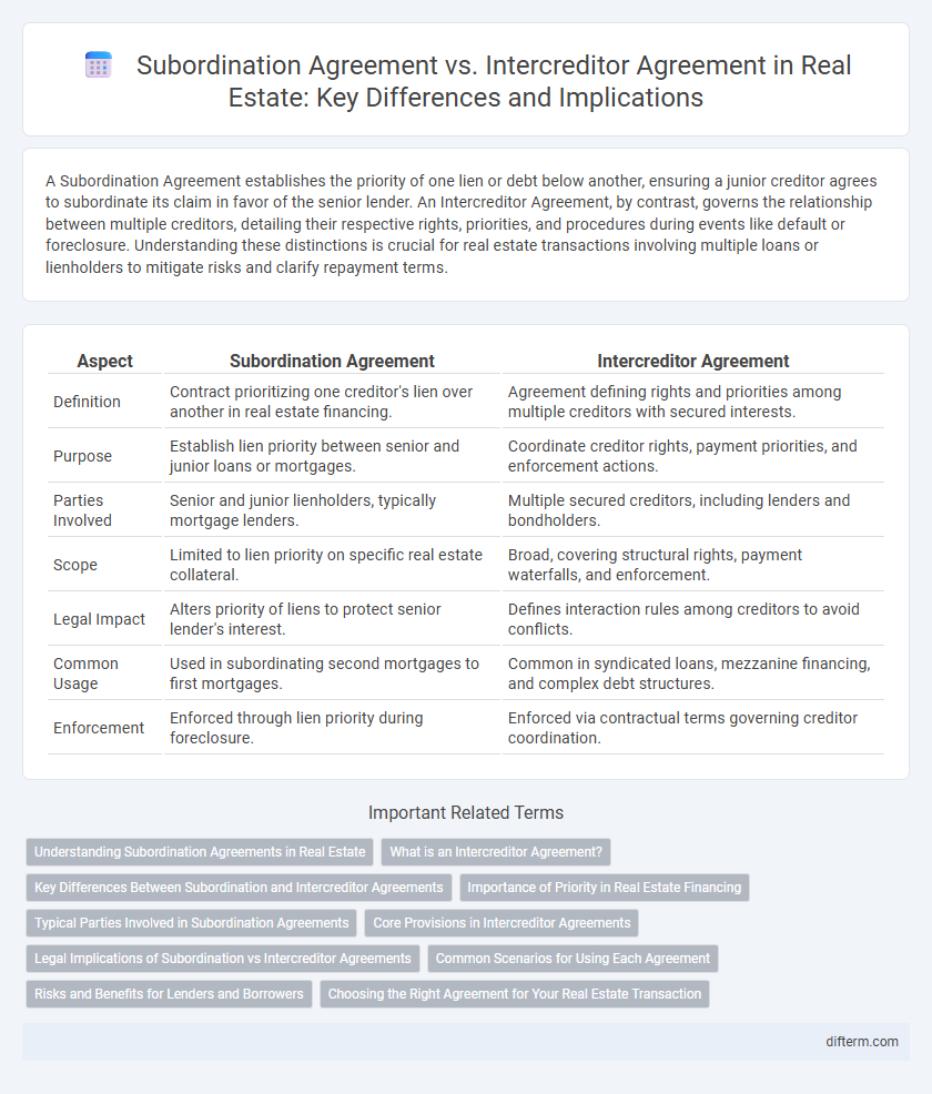Subordination Agreement vs. Intercreditor Agreement in Real Estate: Key Differences and Implications