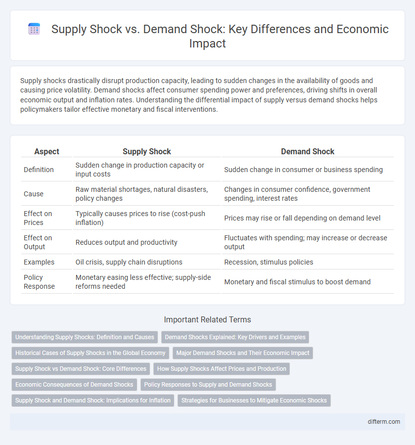 Supply Shock vs. Demand Shock: Key Differences and Economic Impact