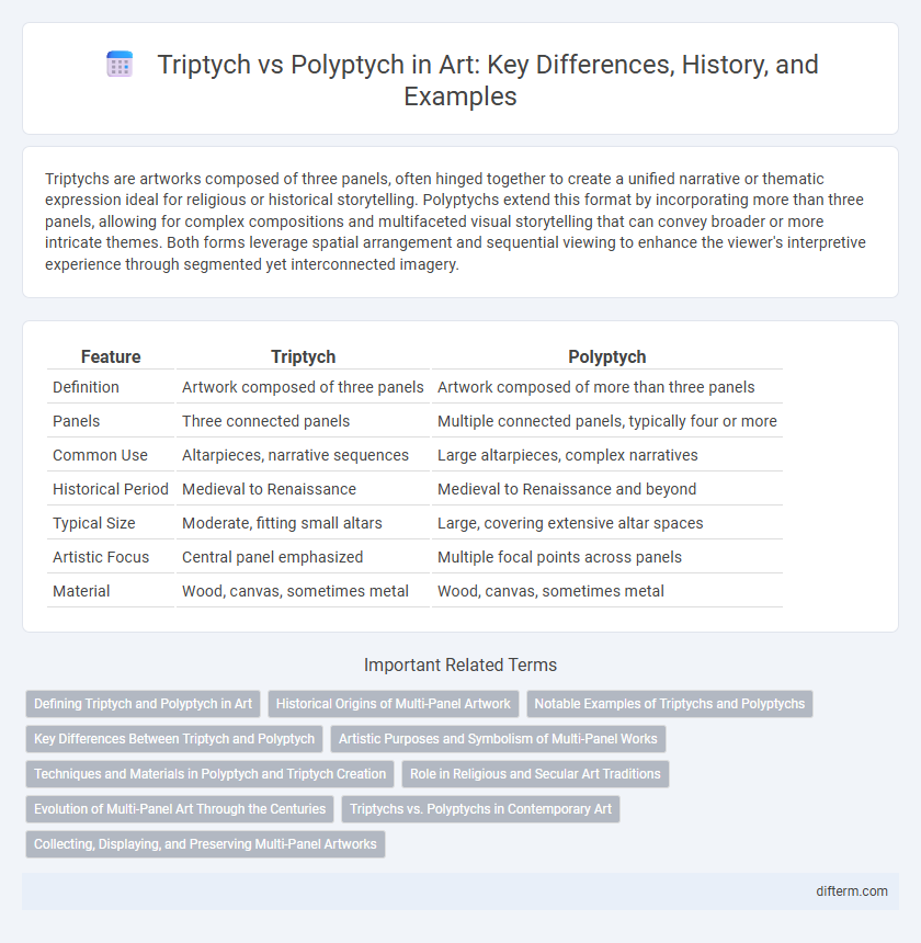Triptych vs Polyptych in Art: Key Differences, History, and Examples