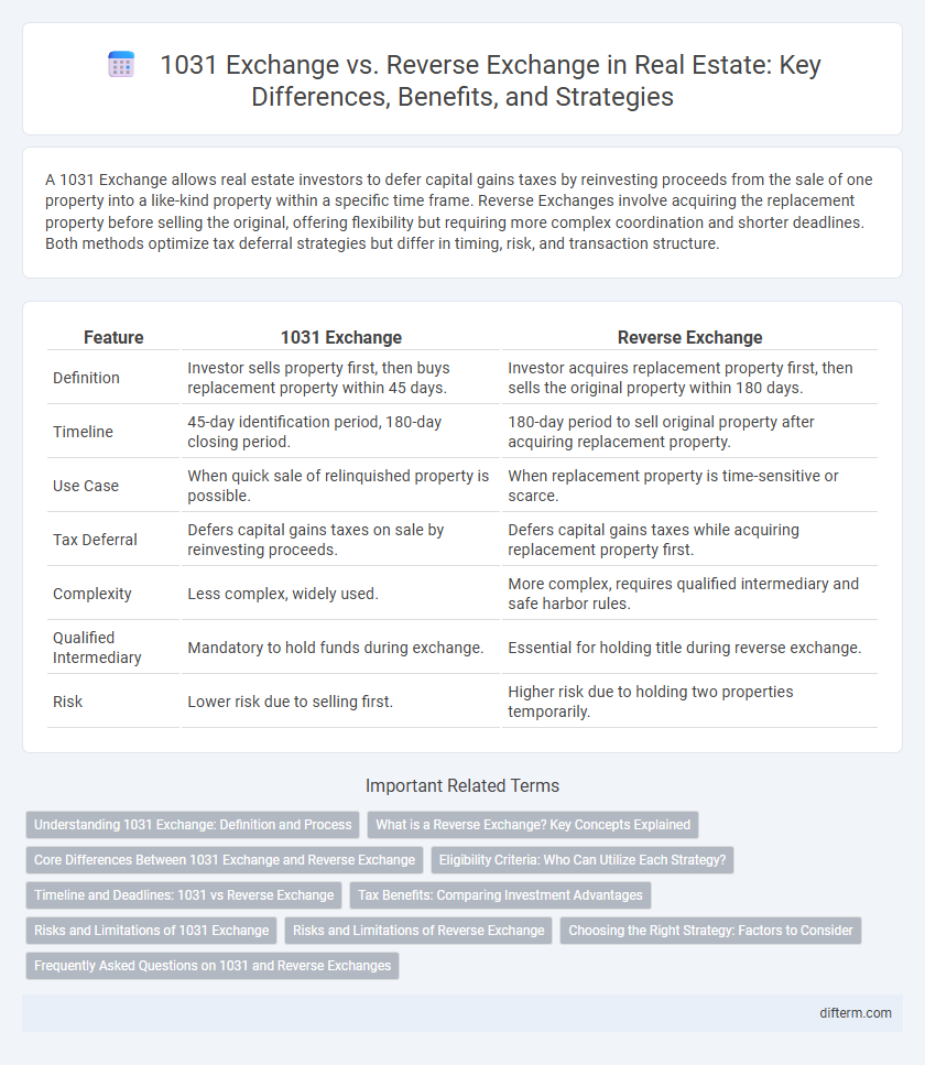 1031 Exchange vs. Reverse Exchange in Real Estate: Key Differences, Benefits, and Strategies