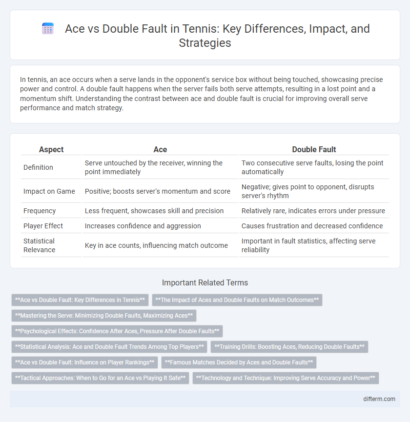 Ace vs Double Fault in Tennis: Key Differences, Impact, and Strategies
