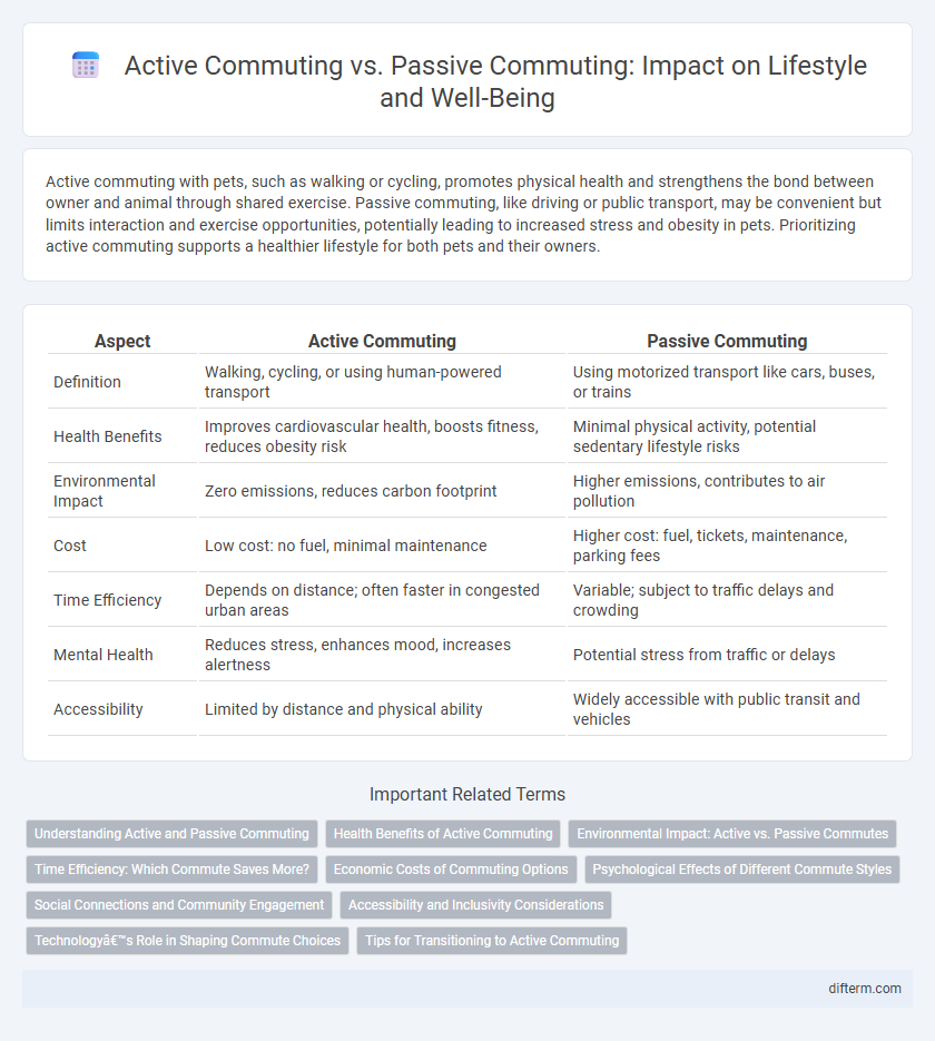 Active Commuting vs. Passive Commuting: Impact on Lifestyle and Well-Being