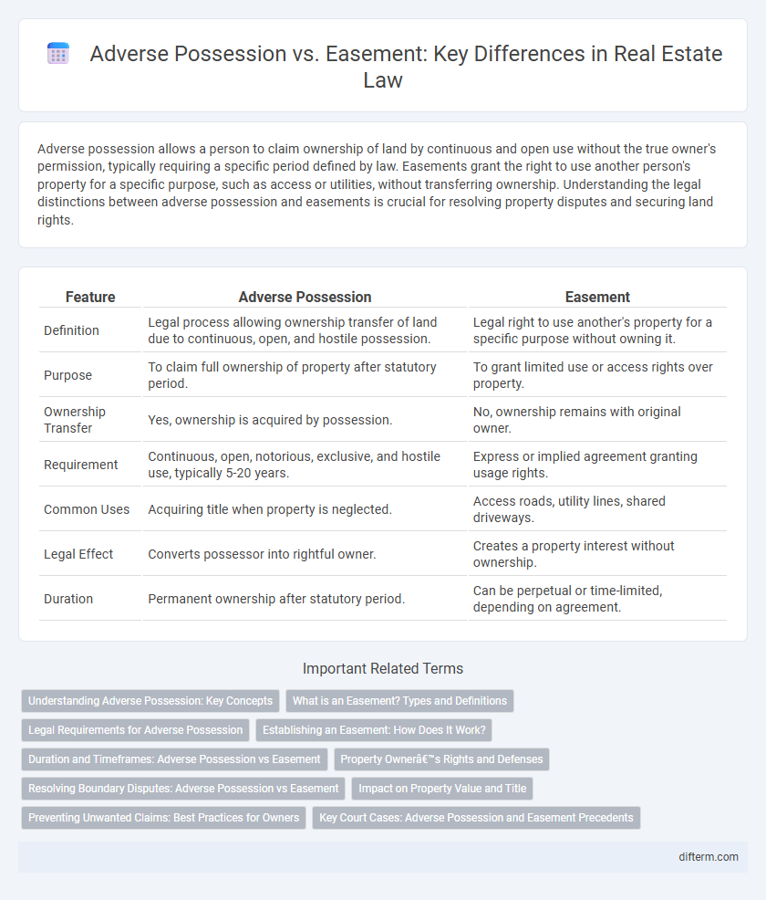 Adverse Possession vs. Easement: Key Differences in Real Estate Law