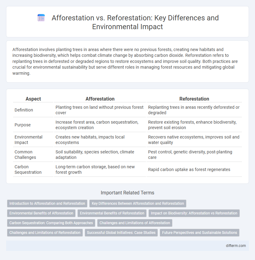 Afforestation vs. Reforestation: Key Differences and Environmental Impact