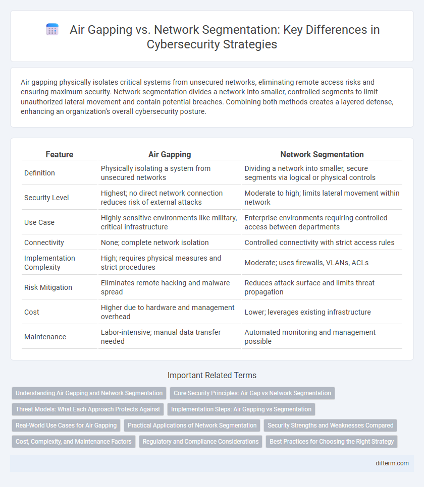 Air Gapping vs. Network Segmentation: Key Differences in Cybersecurity Strategies