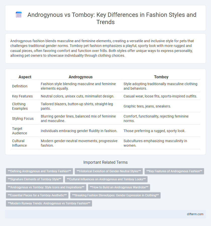 Androgynous vs Tomboy: Key Differences in Fashion Styles and Trends
