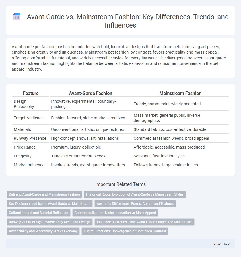 Avant-Garde vs. Mainstream Fashion: Key Differences, Trends, and Influences