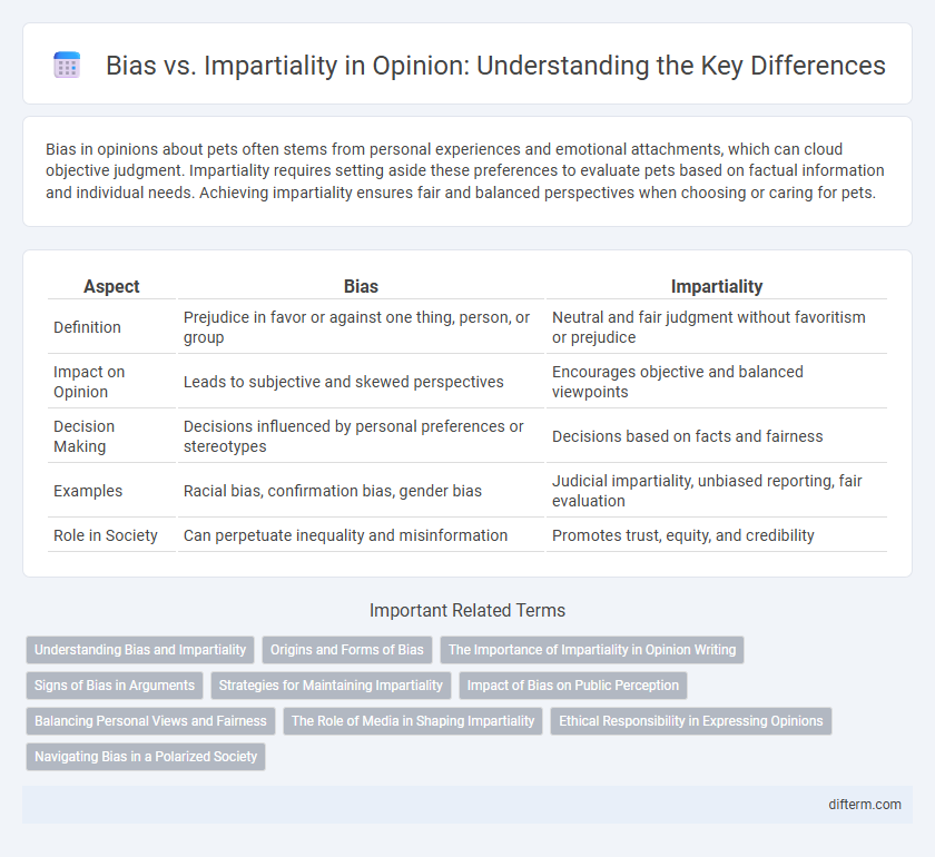 Bias vs. Impartiality in Opinion: Understanding the Key Differences