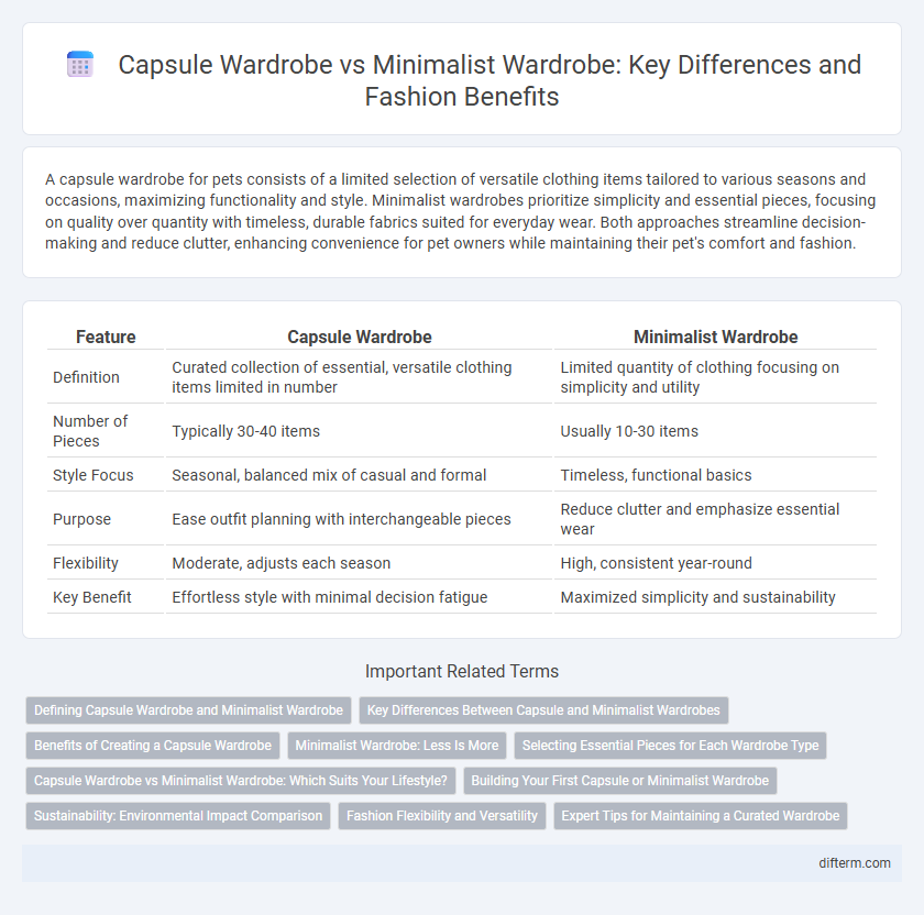 Capsule Wardrobe vs Minimalist Wardrobe: Key Differences and Fashion Benefits