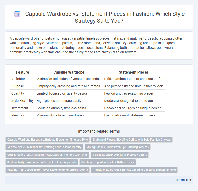 Capsule Wardrobe vs. Statement Pieces in Fashion: Which Style Strategy Suits You?