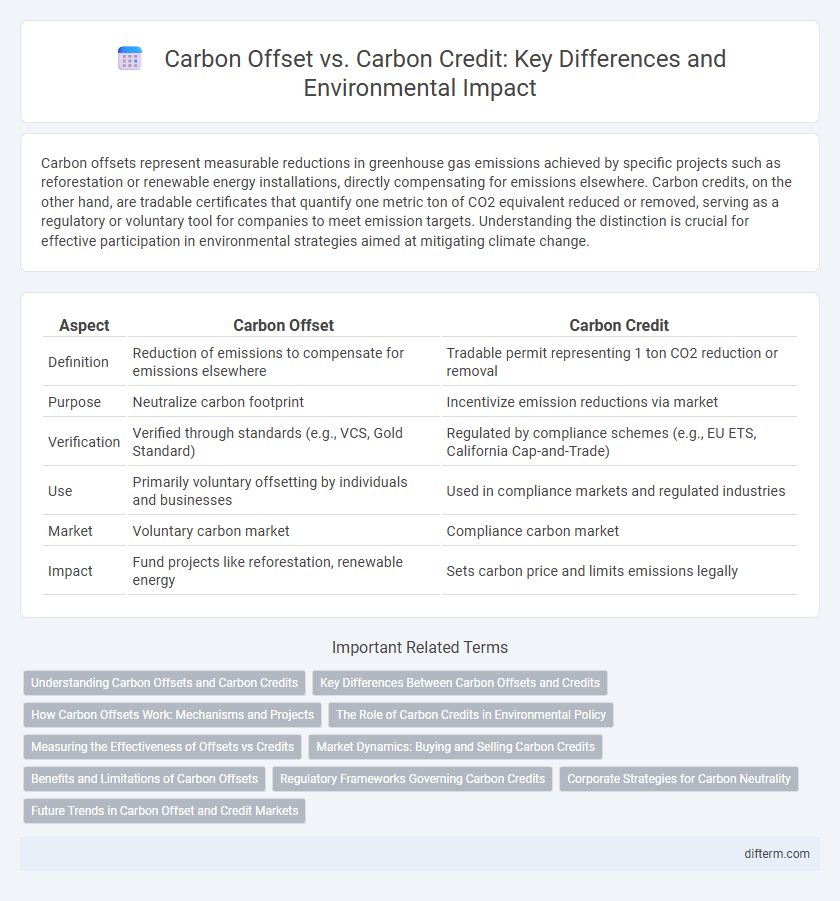 Carbon Offset vs. Carbon Credit: Key Differences and Environmental Impact