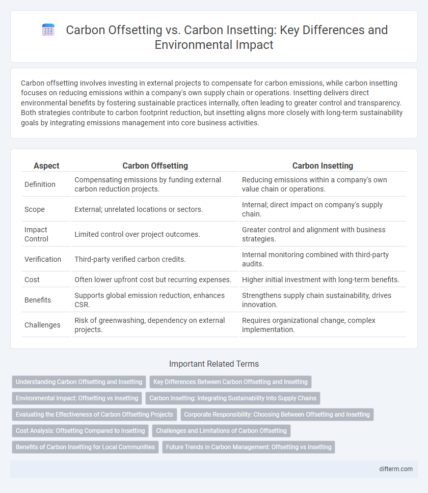 Carbon Offsetting vs. Carbon Insetting: Key Differences and Environmental Impact