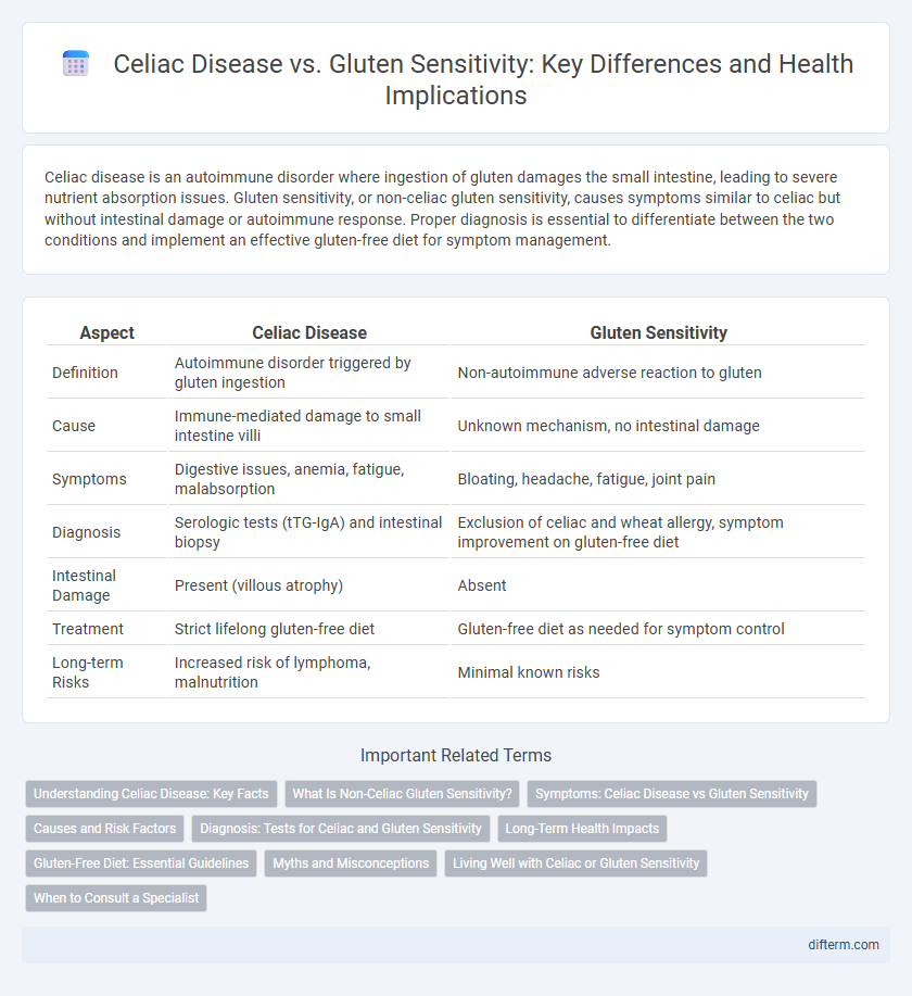 Celiac Disease vs. Gluten Sensitivity: Key Differences and Health Implications