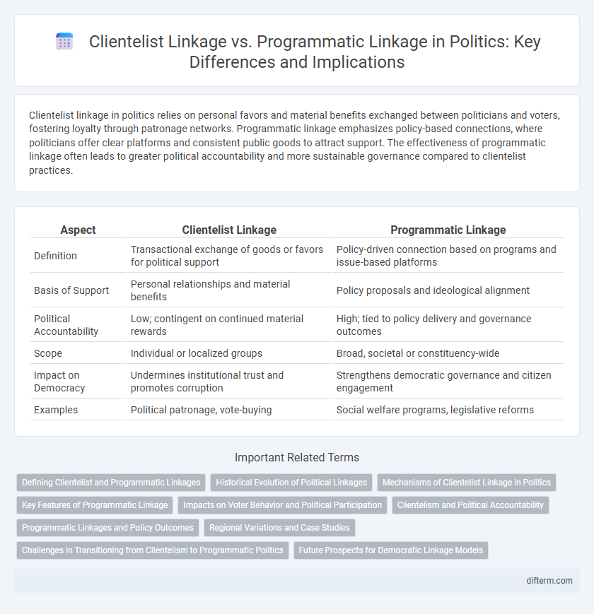 Clientelist Linkage vs. Programmatic Linkage in Politics: Key Differences and Implications