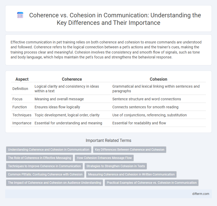 Coherence vs. Cohesion in Communication: Understanding the Key Differences and Their Importance