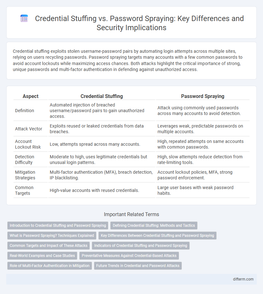 Credential Stuffing vs. Password Spraying: Key Differences and Security Implications