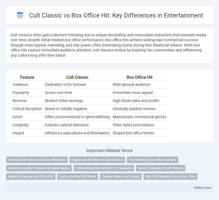 Cult Classic vs Box Office Hit: Key Differences in Entertainment