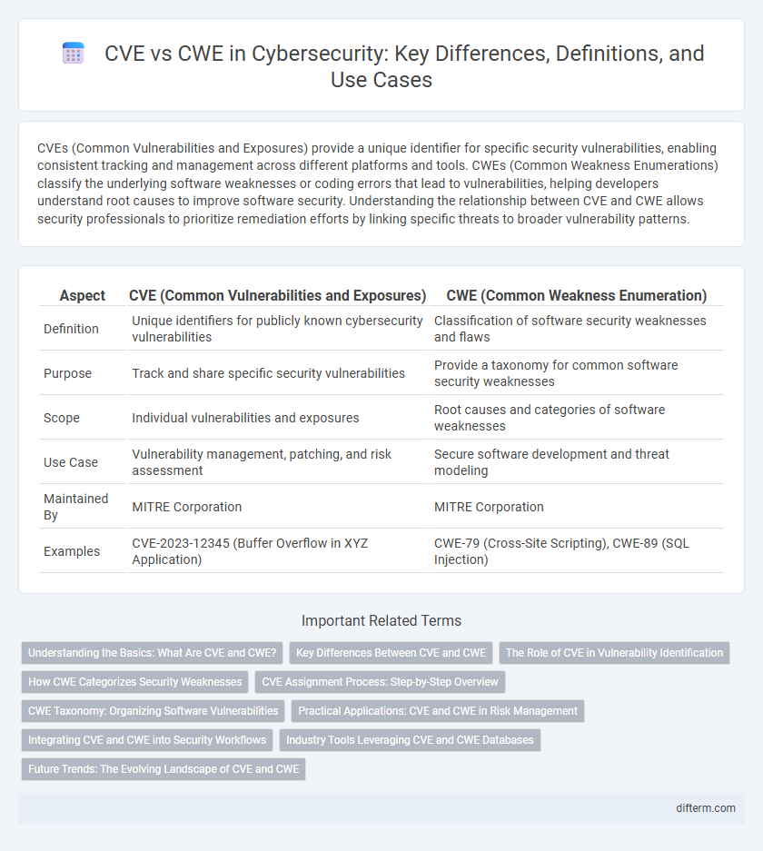 CVE vs CWE in Cybersecurity: Key Differences, Definitions, and Use Cases