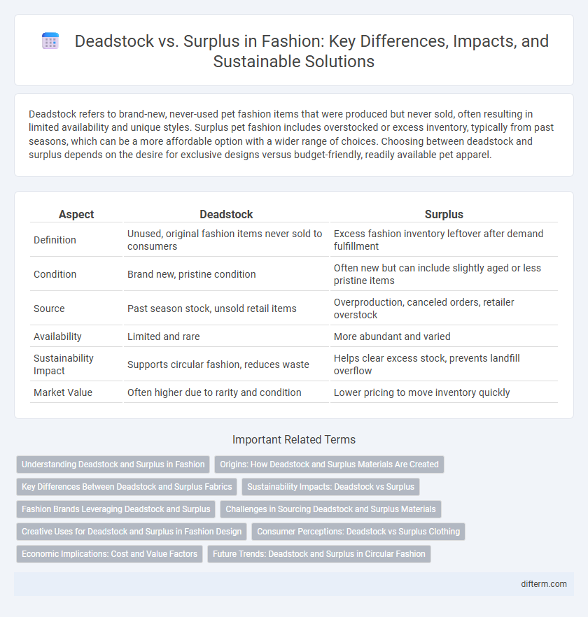 Deadstock vs. Surplus in Fashion: Key Differences, Impacts, and Sustainable Solutions