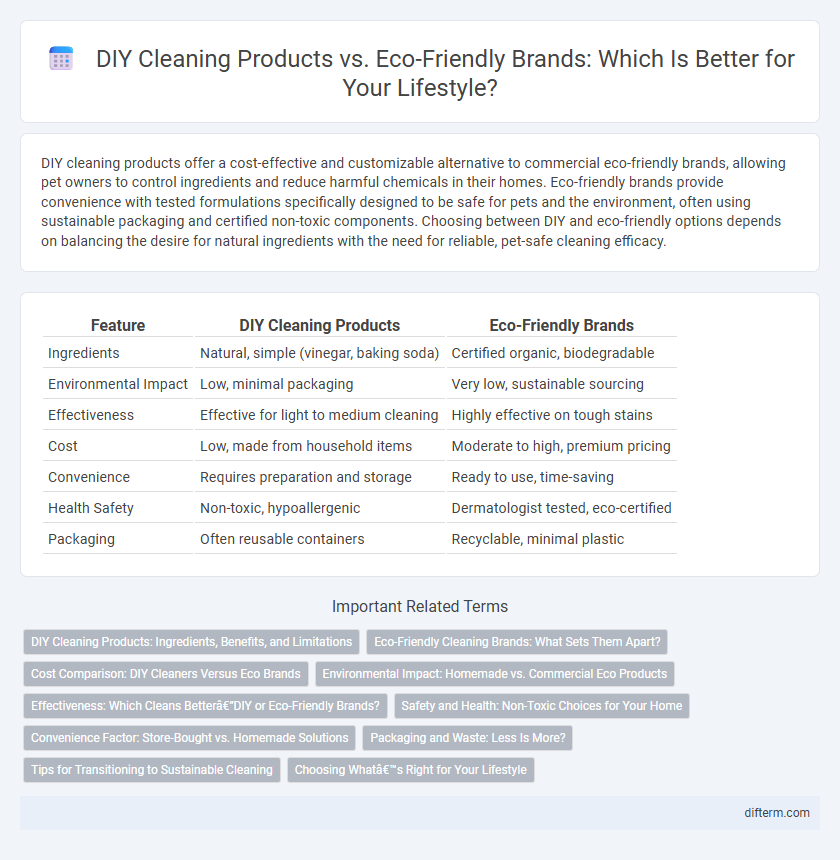 DIY Cleaning Products vs. Eco-Friendly Brands: Which Is Better for Your Lifestyle?