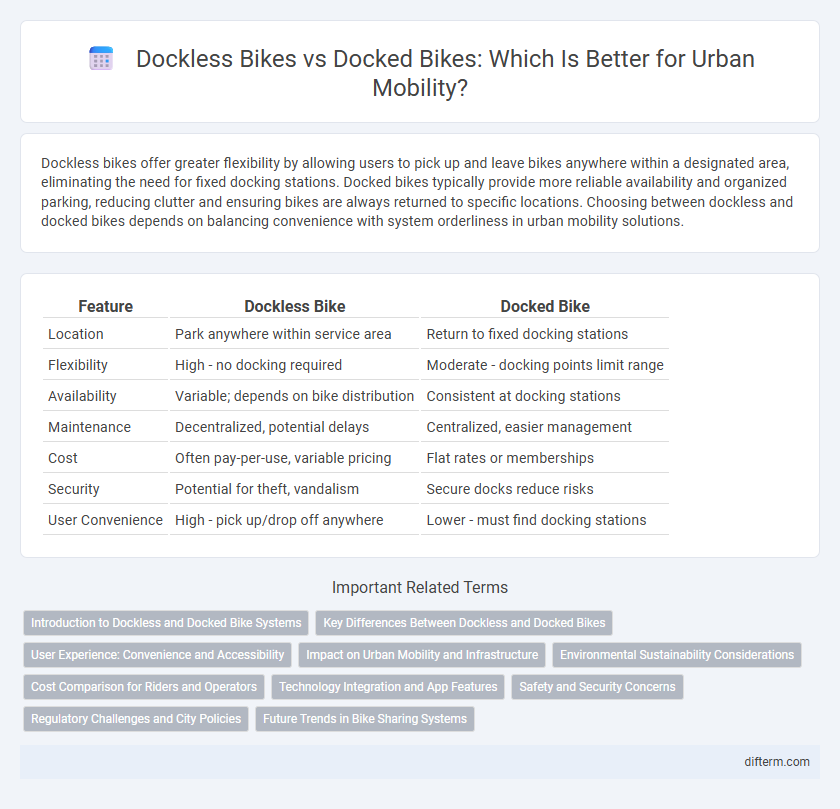 Dockless Bikes vs Docked Bikes: Which Is Better for Urban Mobility?