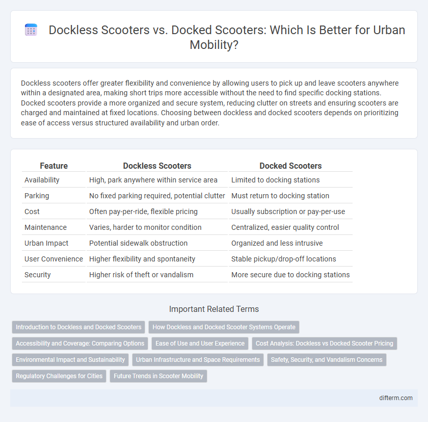 Dockless Scooters vs. Docked Scooters: Which Is Better for Urban Mobility?