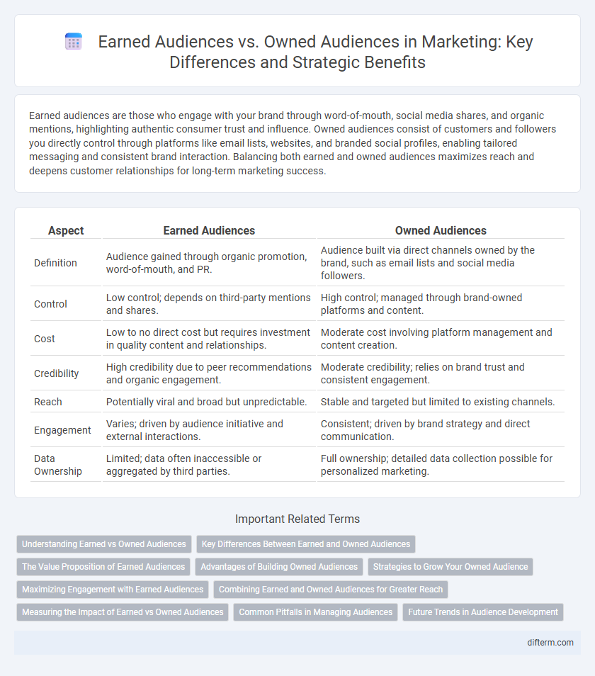 Earned Audiences vs. Owned Audiences in Marketing: Key Differences and Strategic Benefits