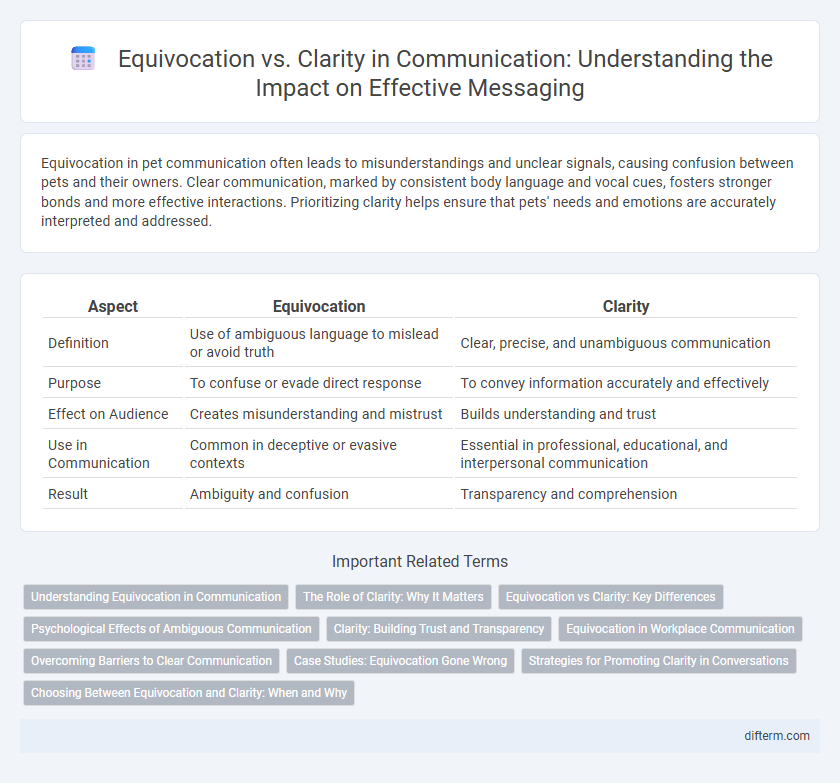 Equivocation vs. Clarity in Communication: Understanding the Impact on Effective Messaging