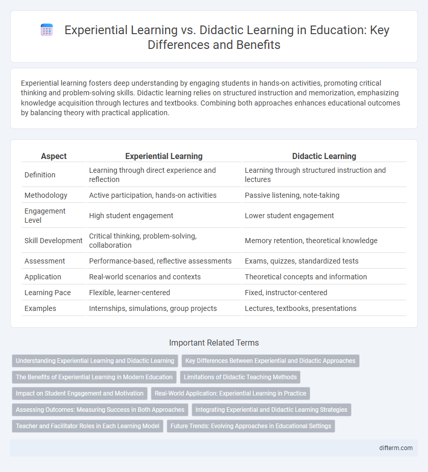 Experiential Learning vs. Didactic Learning in Education: Key Differences and Benefits
