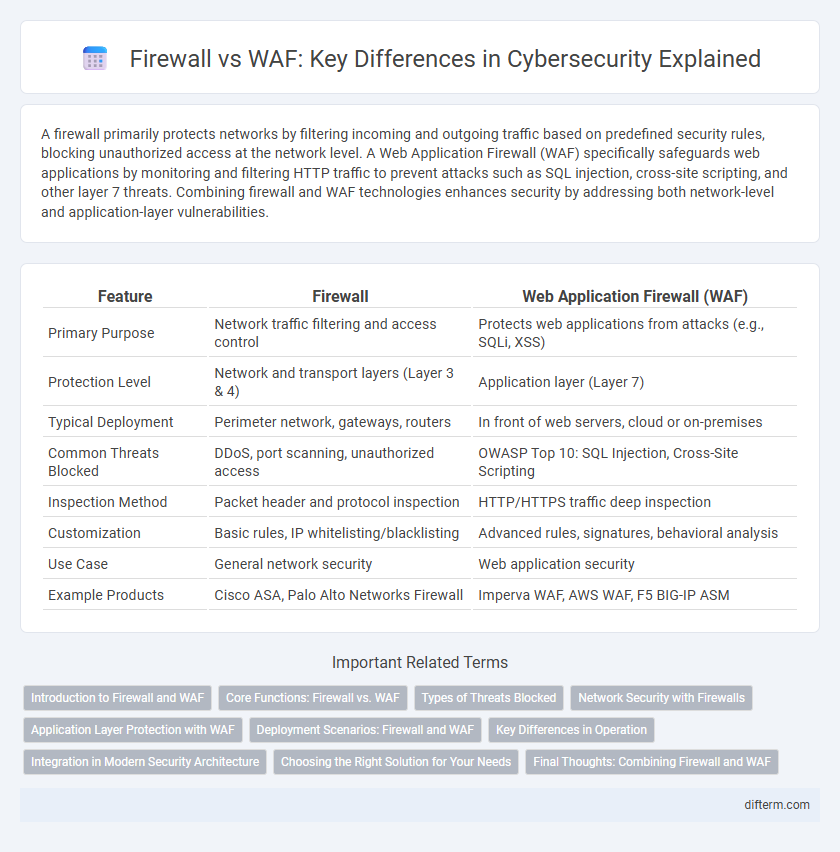 Firewall vs WAF: Key Differences in Cybersecurity Explained