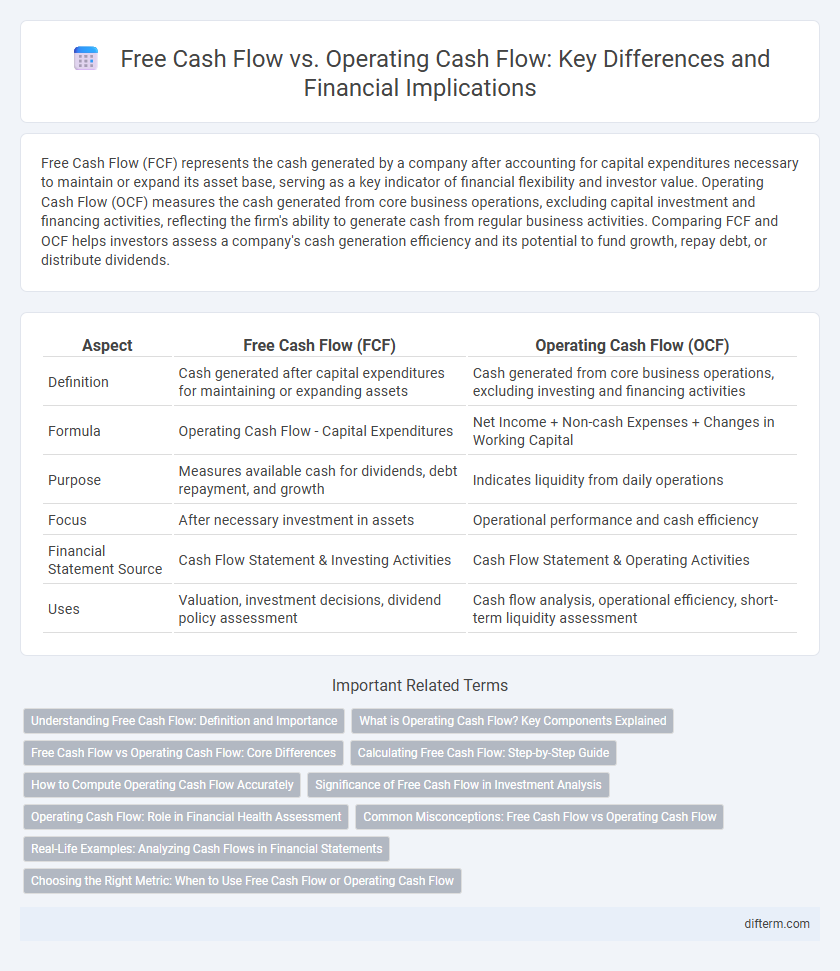 Free Cash Flow vs. Operating Cash Flow: Key Differences and Financial Implications