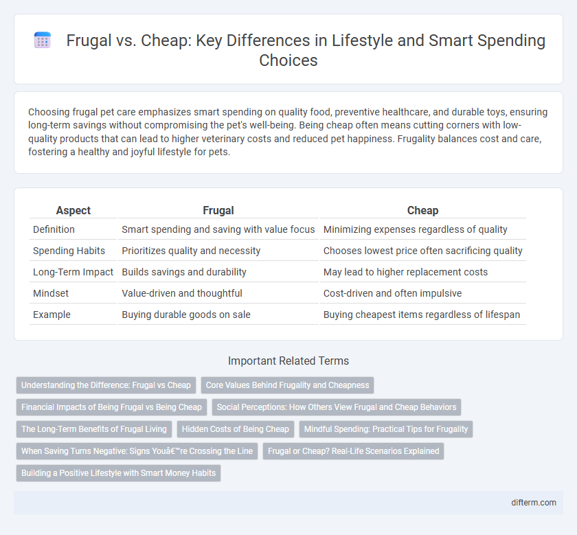 Frugal vs. Cheap: Key Differences in Lifestyle and Smart Spending Choices