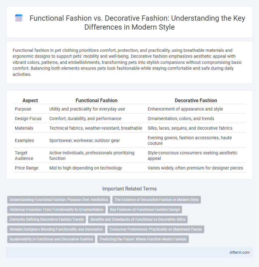 Functional Fashion vs. Decorative Fashion: Understanding the Key Differences in Modern Style