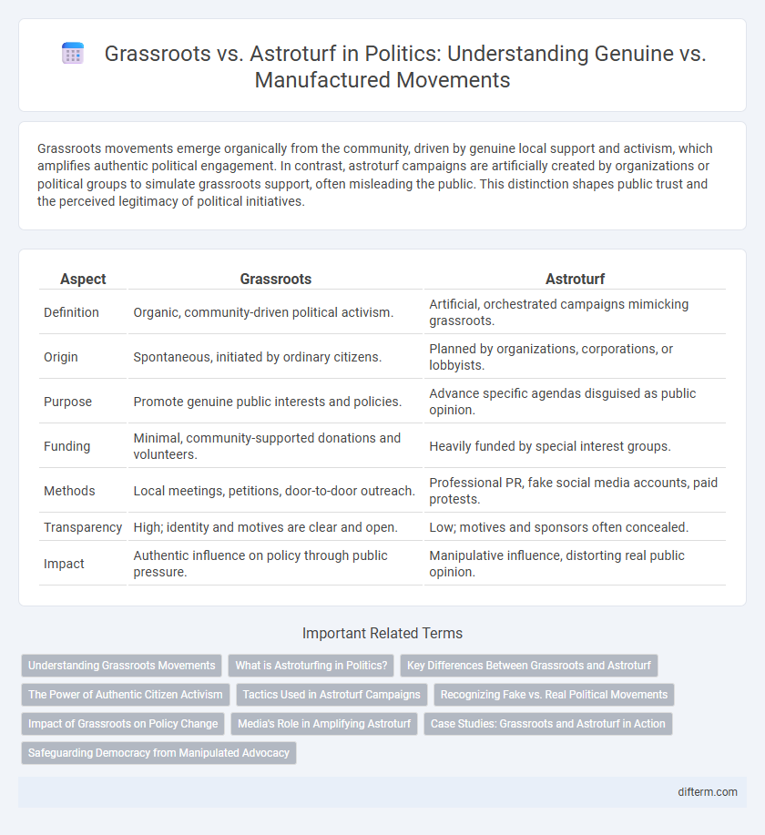 Grassroots vs. Astroturf in Politics: Understanding Genuine vs. Manufactured Movements
