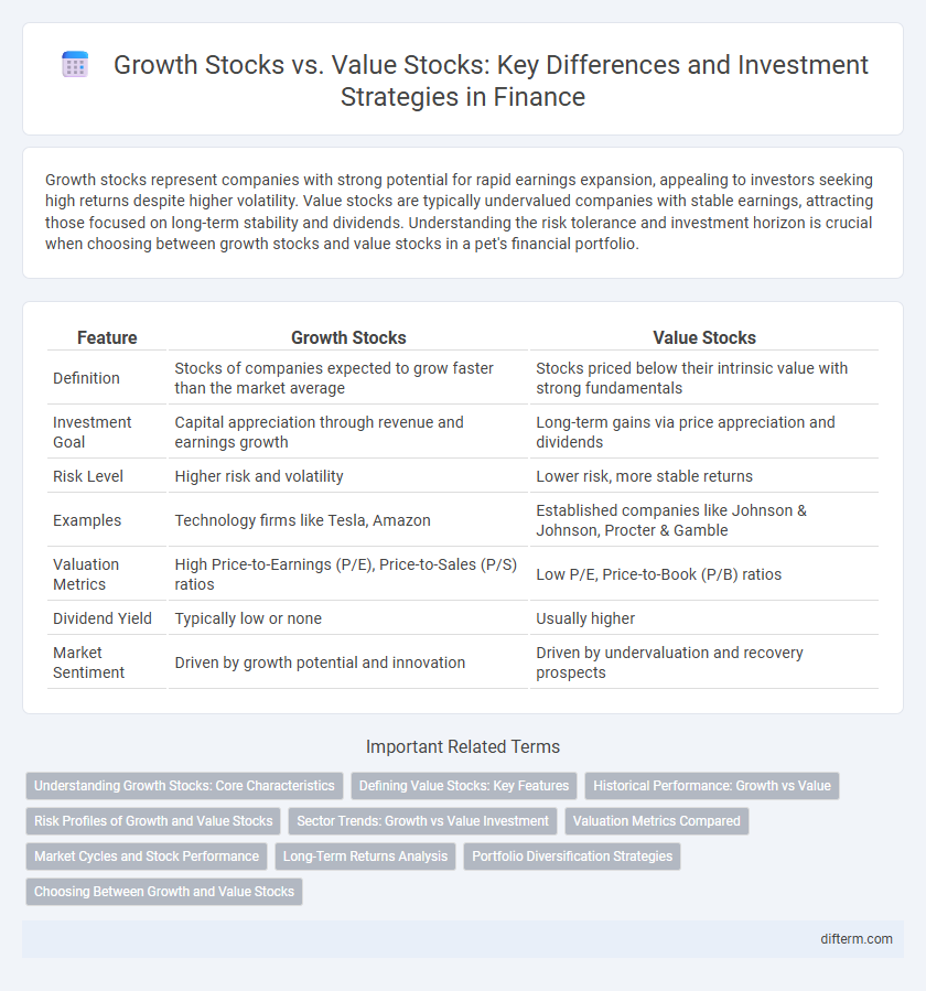 Growth Stocks vs. Value Stocks: Key Differences and Investment Strategies in Finance