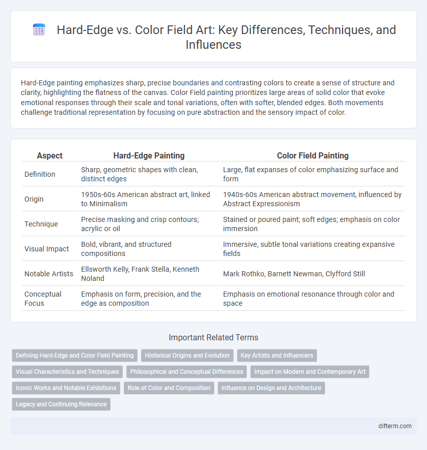 Hard-Edge vs. Color Field Art: Key Differences, Techniques, and Influences