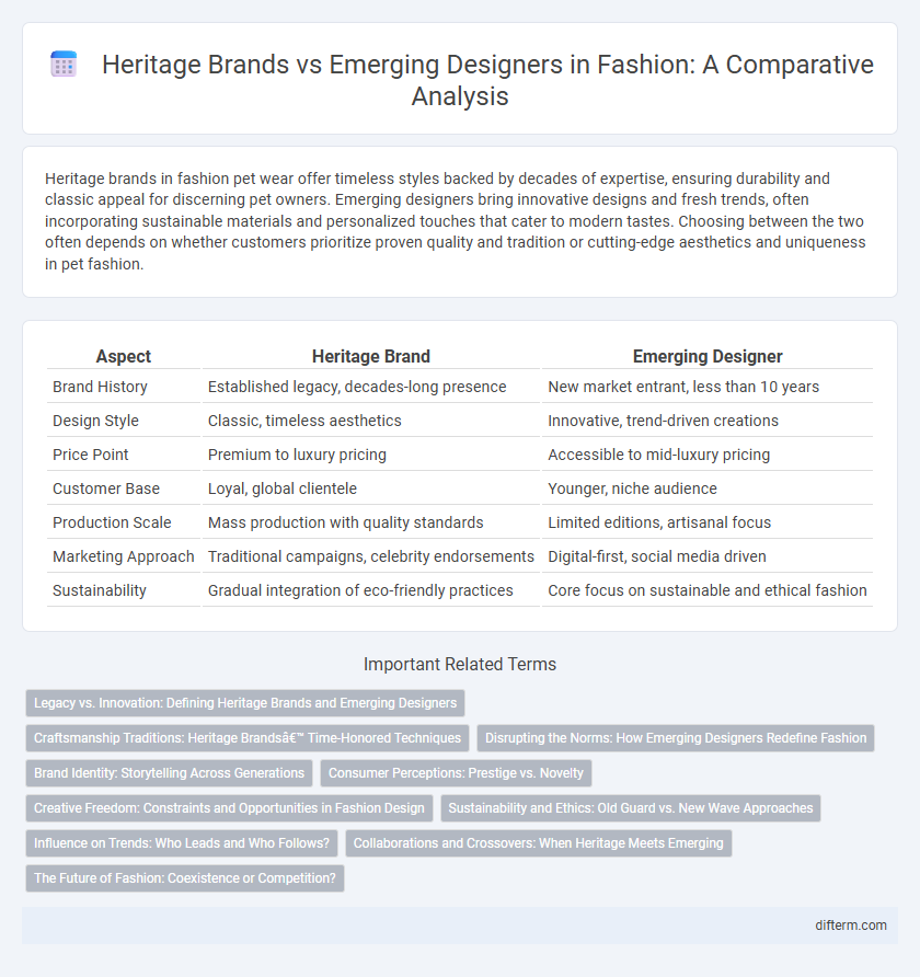 Heritage Brands vs Emerging Designers in Fashion: A Comparative Analysis