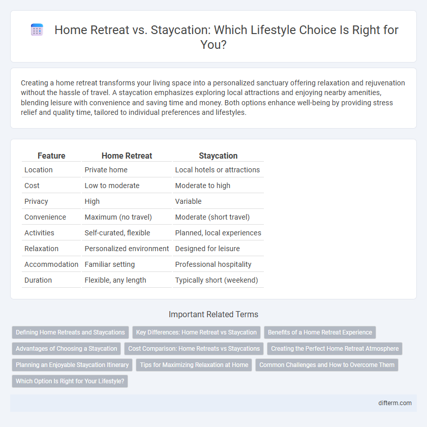 Home Retreat vs. Staycation: Which Lifestyle Choice Is Right for You?