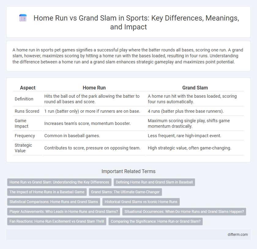 Home Run vs Grand Slam in Sports: Key Differences, Meanings, and Impact