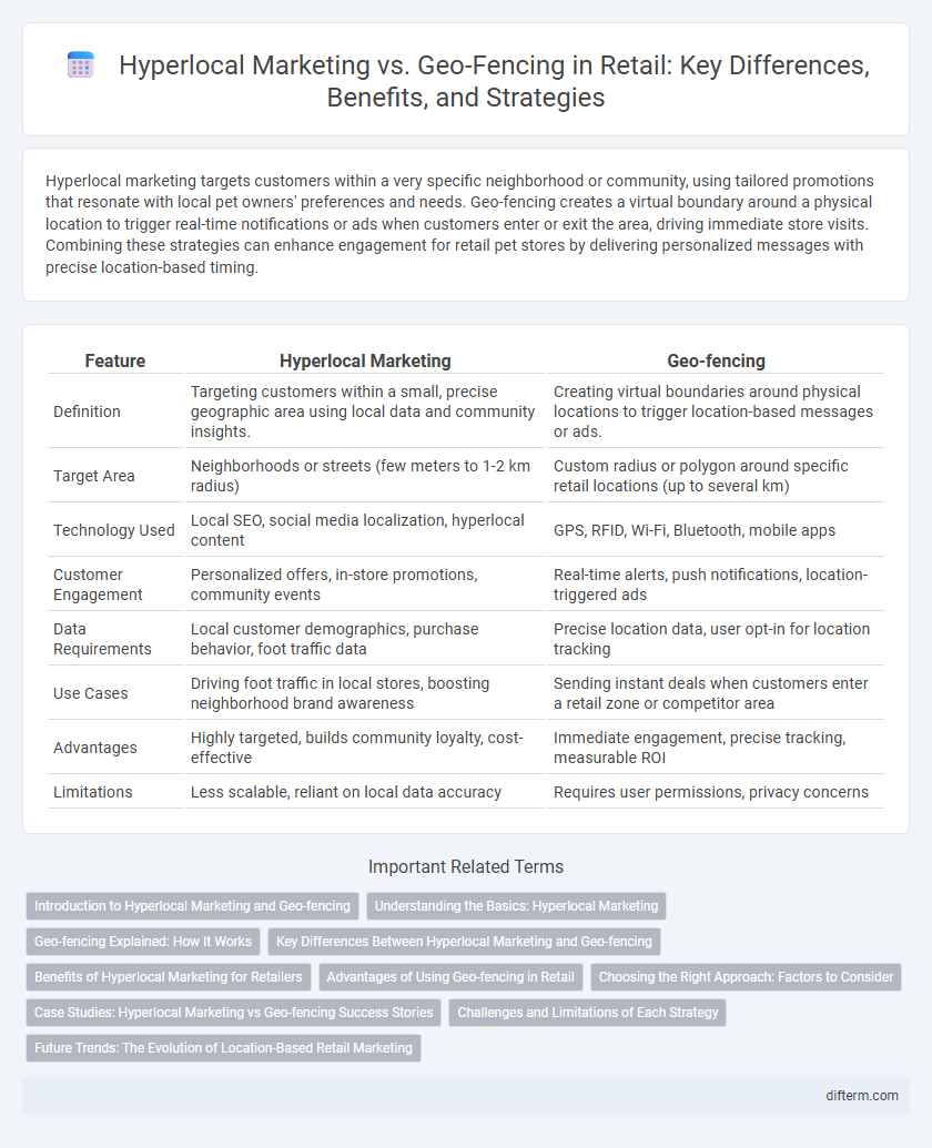 Hyperlocal Marketing vs. Geo-Fencing in Retail: Key Differences, Benefits, and Strategies