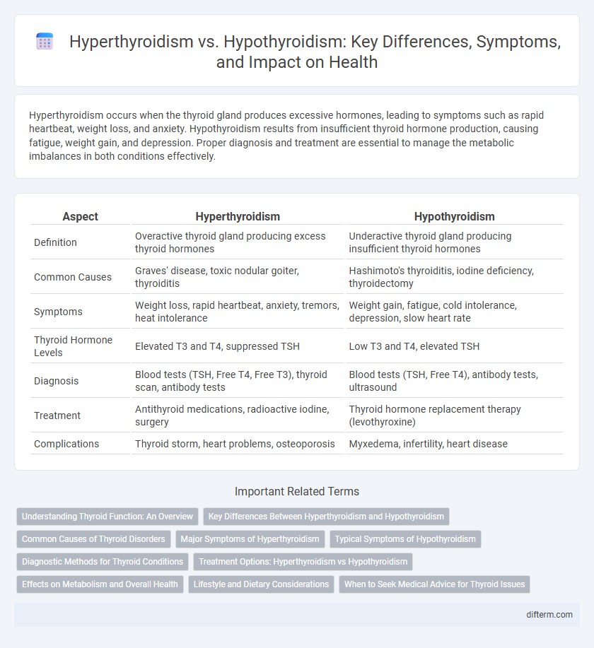 Hyperthyroidism vs. Hypothyroidism: Key Differences, Symptoms, and Impact on Health